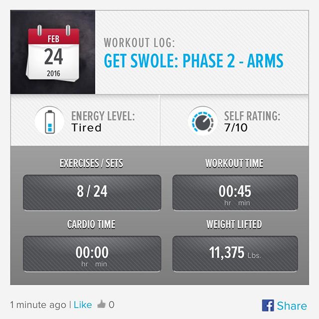 Week 7: Day 3 Workout Done!

#250kchallenge #bodybuildingcom #dymatize #bodybuilding #fitness #lifestyle #motivation #nopainnogain #workout #inspiration #longhardroad #oldman #roadtofitness #musclemotivation #bestself #workinprogress #hardworkpaysoff #MuscleTech #comeonbalboa #gymlife #freeyourmindneo #trainharder #nevergiveup #onedayatatime #dontthinkaboutitdoit #fitforlife #fitmotivation #gohard #keepyourheadup #determination