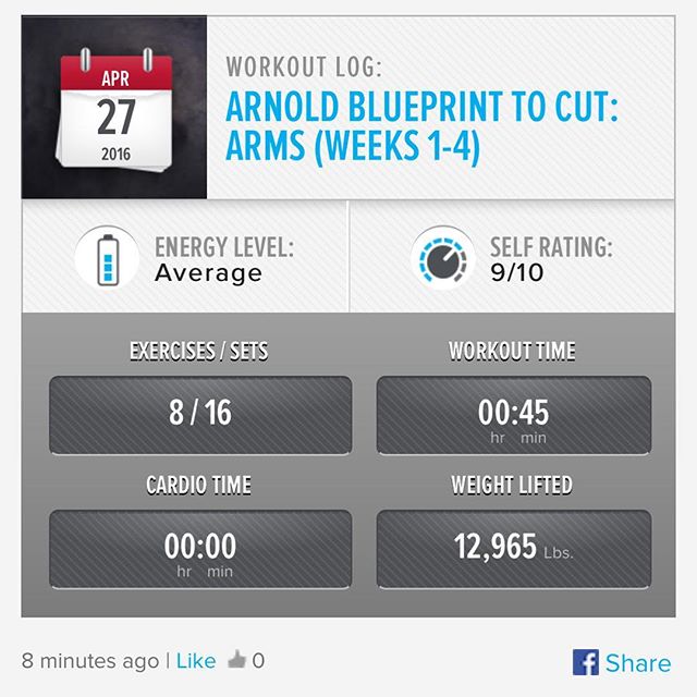 Arm Day Wednesday ! Week 4 Day 3 Workout Done!