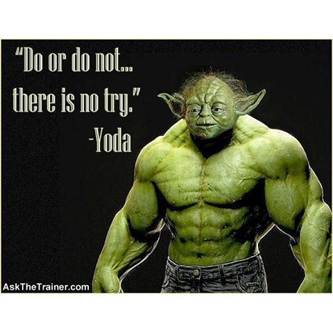 May The 4th Be with you today in your workouts. I was only able to get thru half my work out this morning. One of the problems with switching gears in the workout, is learning all exercises for each workout.

So when I get home from work today, I'll just finish where I left off.