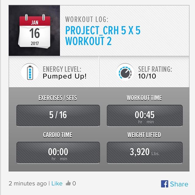 3rd Week In… 1st workout of the week. I added a couple of more exercises into the mix from now on.   #workinprogress 