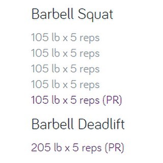 This might not seem big to some, but this is huge for me... I went from not being able to do a regular squat, to being able to doing 5 sets of 105lbs for 5 reps each set.

And being able to pull a 205lb Deadlift is pretty amazing for me too. I am sure I can do more, but I am taking it slow.

Excited for the progress I have made in the last couple of years

#workinprogress 