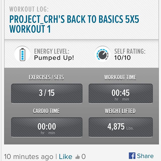 Getting back in the groove... slowly but surely I am making progress! 2nd workout of the week is done.  #workinprogress 